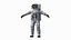 NASA Astronaut Suit A7L with Male Figure Rigged for Maya