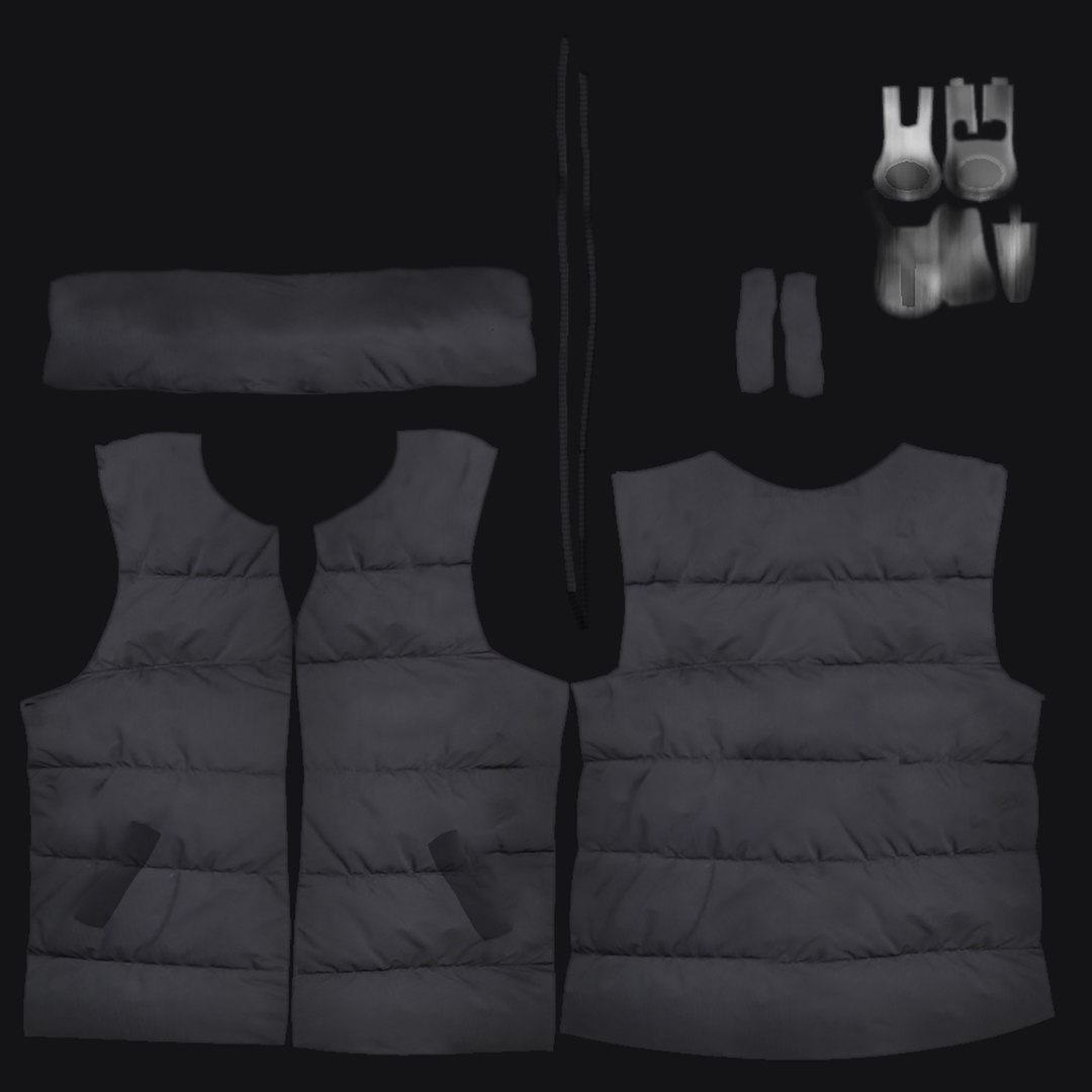 3D Male Padded Vest Model - TurboSquid 1815462