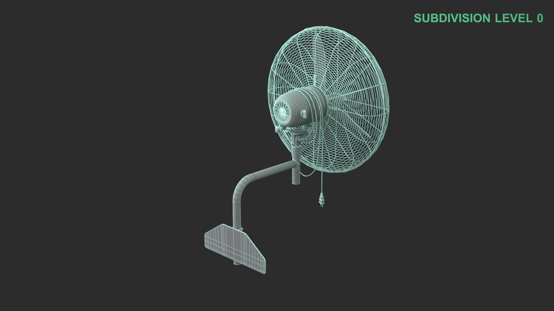 Wall Mounted Fan 3D https://p.turbosquid.com/ts-thumb/DN/sVvx0G/4m/wireframe_0009/jpg/1739274058/1920x1080/fit_q87/388eb78da4c557d3a04c70076b9f11ea16fc6442/wireframe_0009.jpg