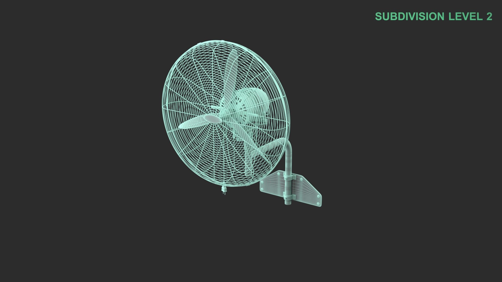 Wall Mounted Fan 3D https://p.turbosquid.com/ts-thumb/DN/sVvx0G/i2/wireframe_0001/jpg/1739274053/1920x1080/fit_q87/d916921e0a727484cd36ed41bc3ba1bed30448a4/wireframe_0001.jpg