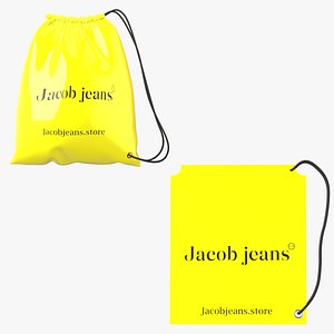 3D Banana Pop School Bag model