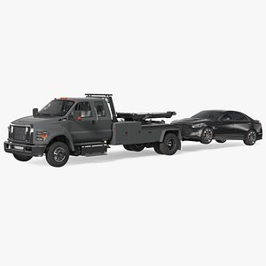 Car Tow Truck with Transportable Car