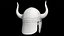 free viking horned helmed low-poly 3d model