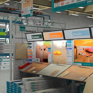 do-it-yourself store 3d model