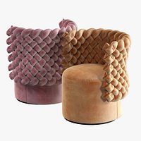Calia Italia Guiggiola Armchair Velvet F2551