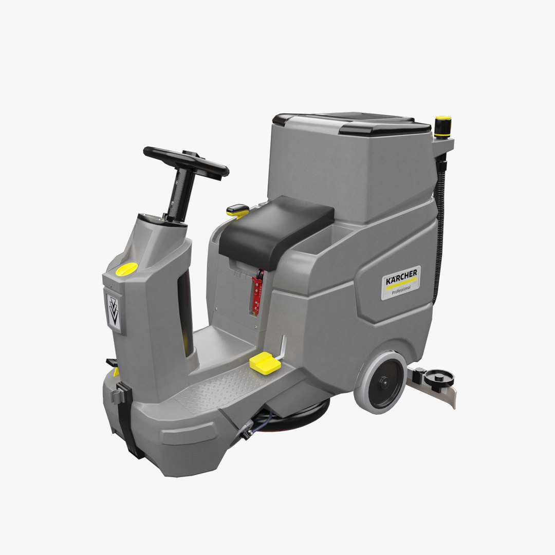 3D Model Karcher Floor Scrubber PBR Lowpoly TurboSquid 1741667