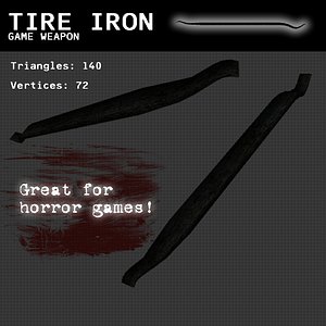 Tire Iron Game Weapon