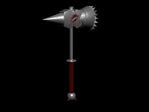 3dsmax war hammer weapon