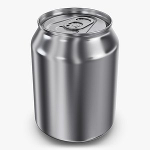Aluminum Stubby Can 250ml v 1 3D