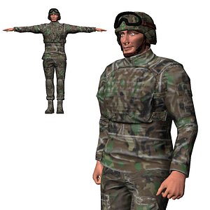 Game Ready Character - Animated Soldier