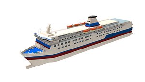 roro passenger ferry 3D model