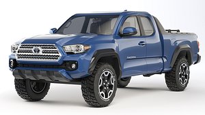 3D Toyota Tacoma extended cab 2017