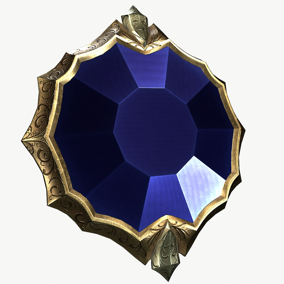 3D Fantasy Crystal Shield - TurboSquid 2133371