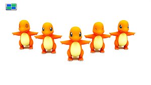 charmander 3d max