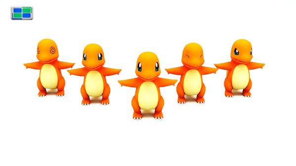 charmander 3d max