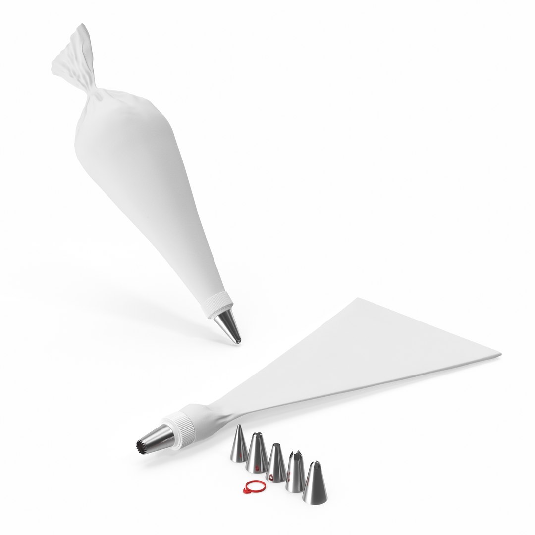 Piping Bag Kit 3D Model TurboSquid 1901570