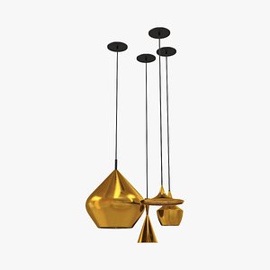 Brass Pendant Lamp 3D model