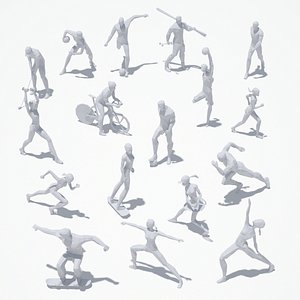 Low Poly Sport Pose PACK(1)