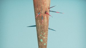 3D Game Ready - Mace Club model