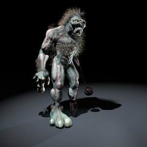 3d model troll gnome giant