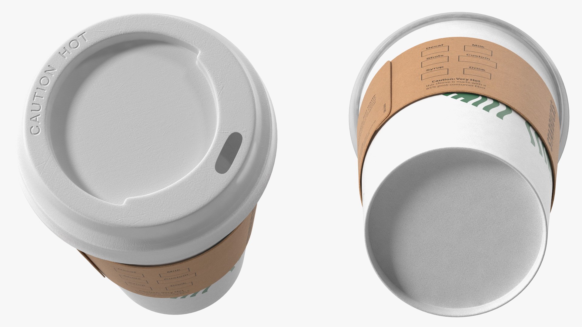 Coffee Paper Cup With Lid and Stopper 3D model - TurboSquid 2135372