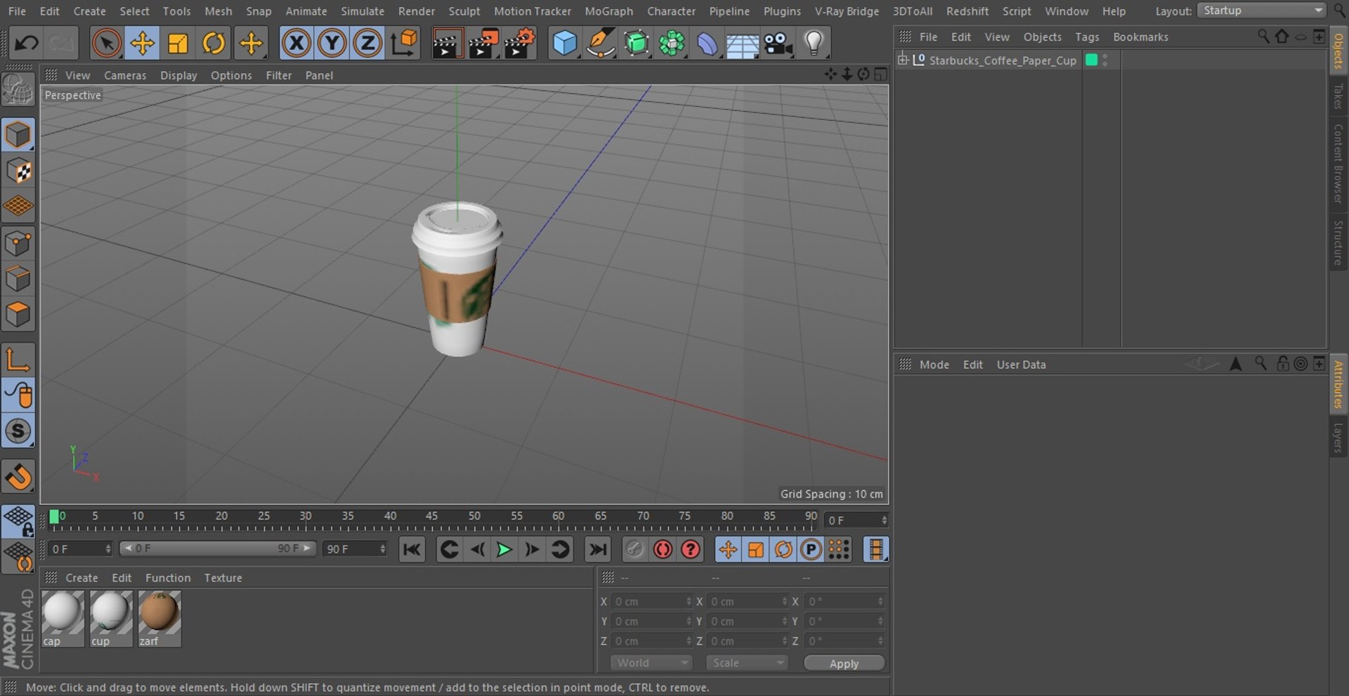 3D Starbucks Coffee Paper Cup - TurboSquid 1858375