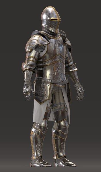 Templar knight armor character 3D - TurboSquid 1394348