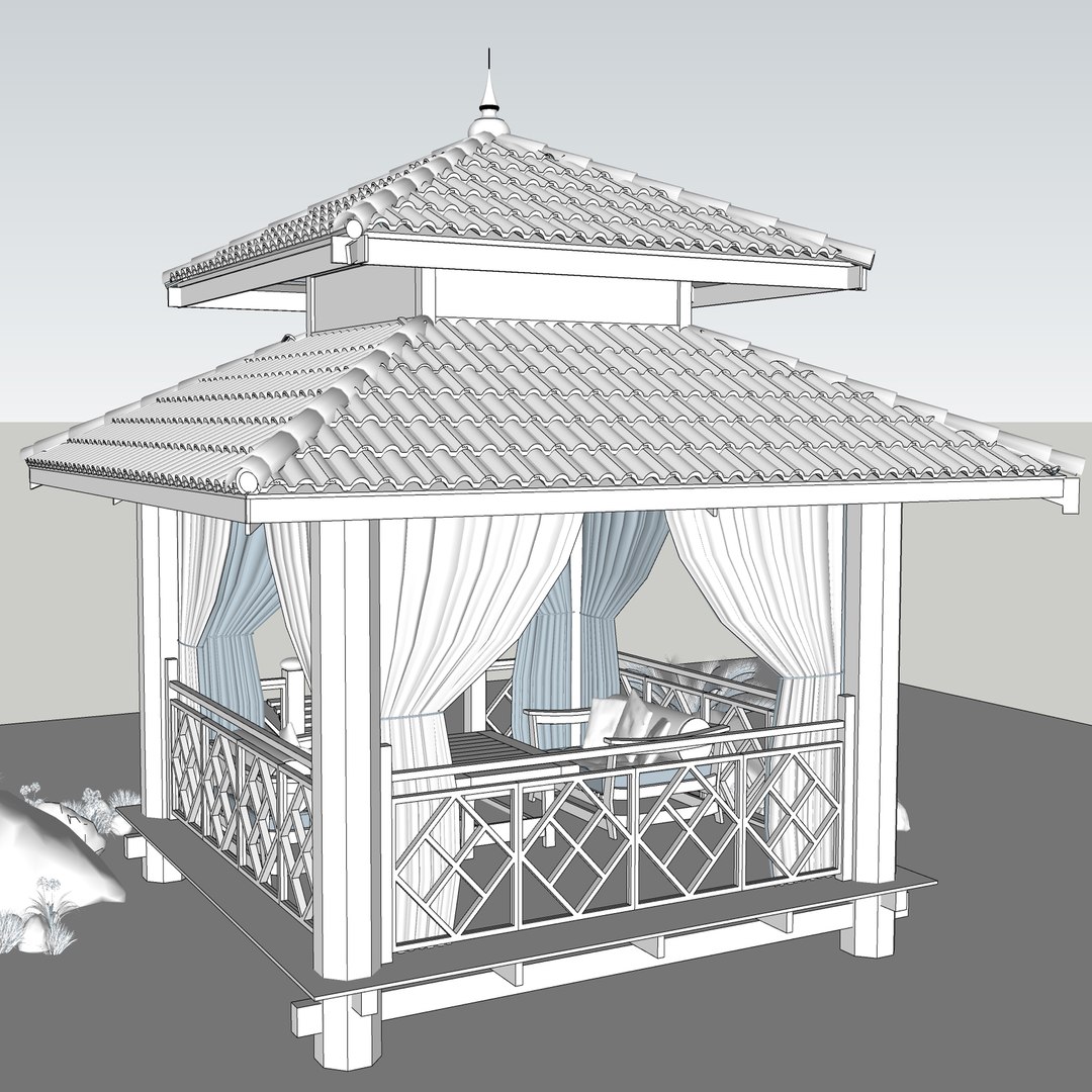 3D Pavilions Vila Model - TurboSquid 1483519