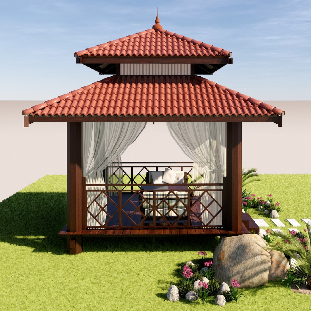 3D Pavilions Vila Model - TurboSquid 1483519