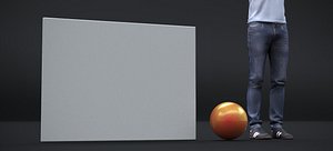 CANVAS FRAME BLANK 48 X 36 INCH 2024 3D model