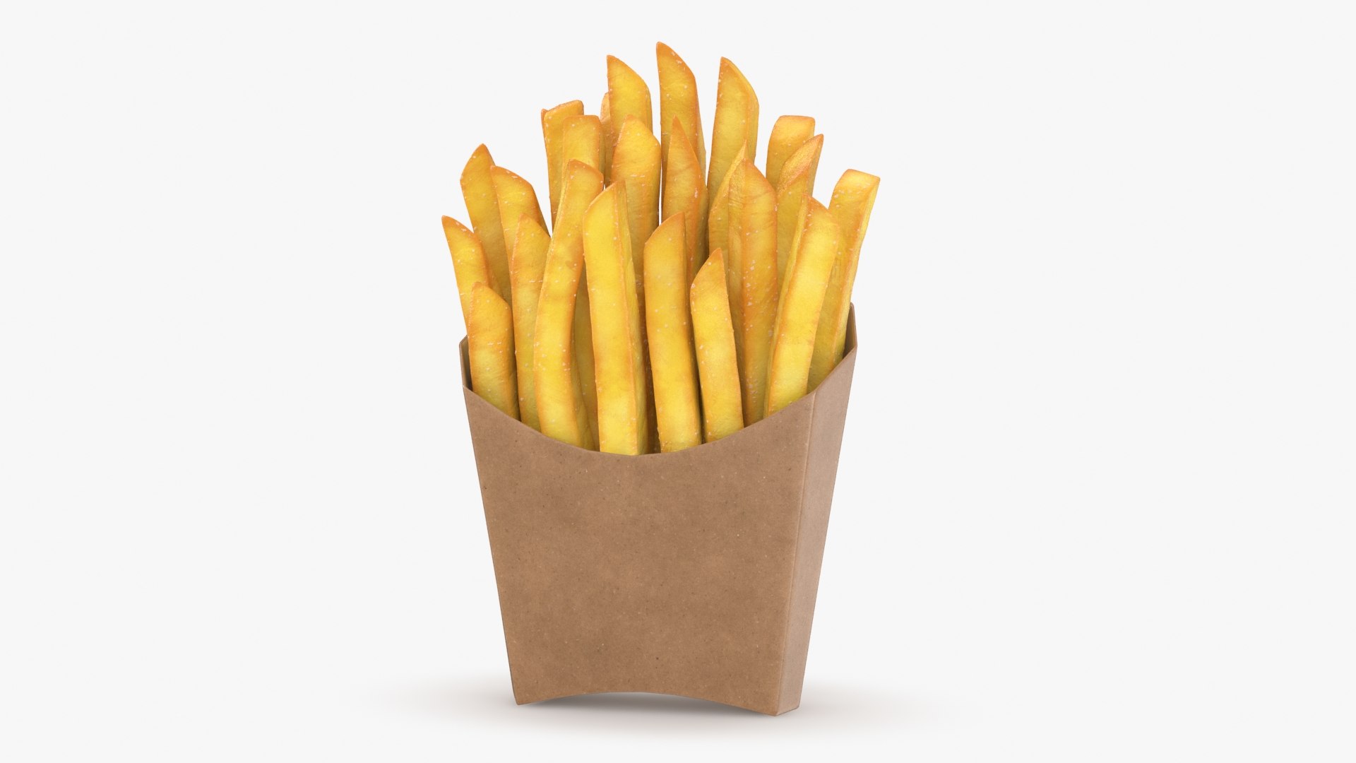 French Fries Box 3D Model - TurboSquid 2148261