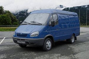3D GAZ-2705 Gazelle 2003 van model