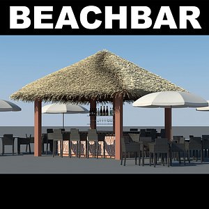 beachbar bar 3d model