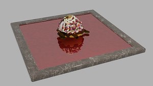 3D Exquisite 3D Cake Model - Realistic Delight