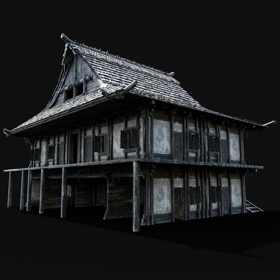 3D model JAPAN CHINESE ASIAN FEUDAL HUT HOUSE DOJO CABIN VILLAGE SAMURAI https://p.turbosquid.com/ts-thumb/DO/e8kPMv/6A/japan_house_002_render5/jpg/1658145096/1920x1080/fit_q87/47d40f92d7076e33a63faa92d62f1a955dfe3553/japan_house_002_render5.jpg