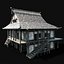 JAPAN CHINESE ASIAN FEUDAL HUT HOUSE DOJO CABIN VILLAGE SAMURAI