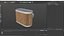 3D Portable Speaker with Light Oak Panels model
