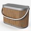 3D Portable Speaker with Light Oak Panels model