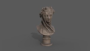 3D model the Veiled Lady bust