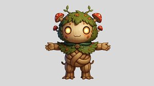 3D model Cute Forest Spirit Character