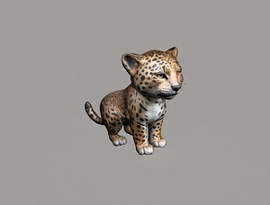 Realistic Jaguar Infant