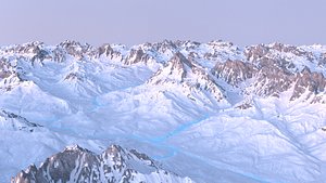 Snowy Dolomites large scale terrain