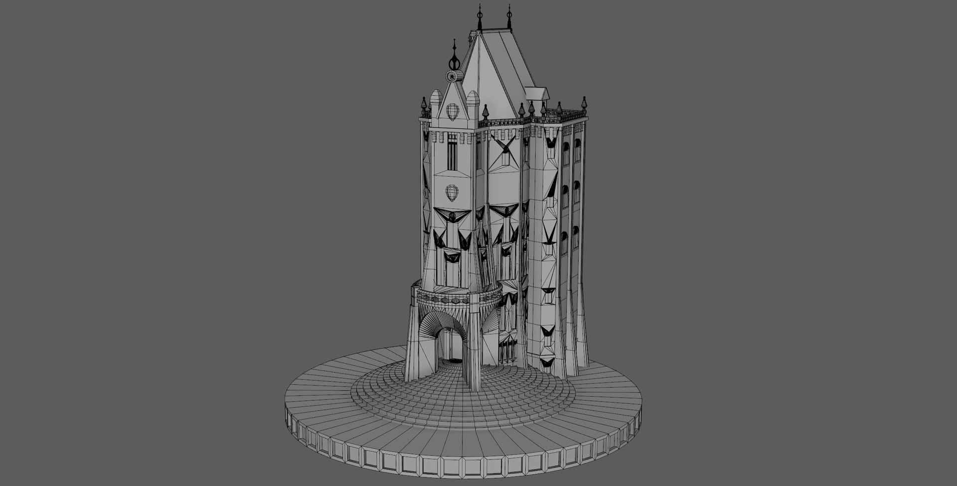 3D Fantasy Gothic Tower - TurboSquid 2210737