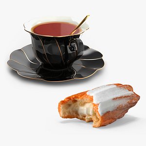 Tea Cup with Eclair Collection