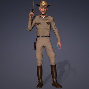 sheriff 3D model