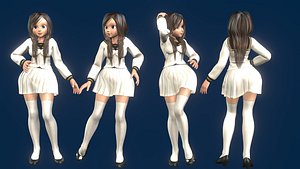 girl cartoon rigged body sexy model