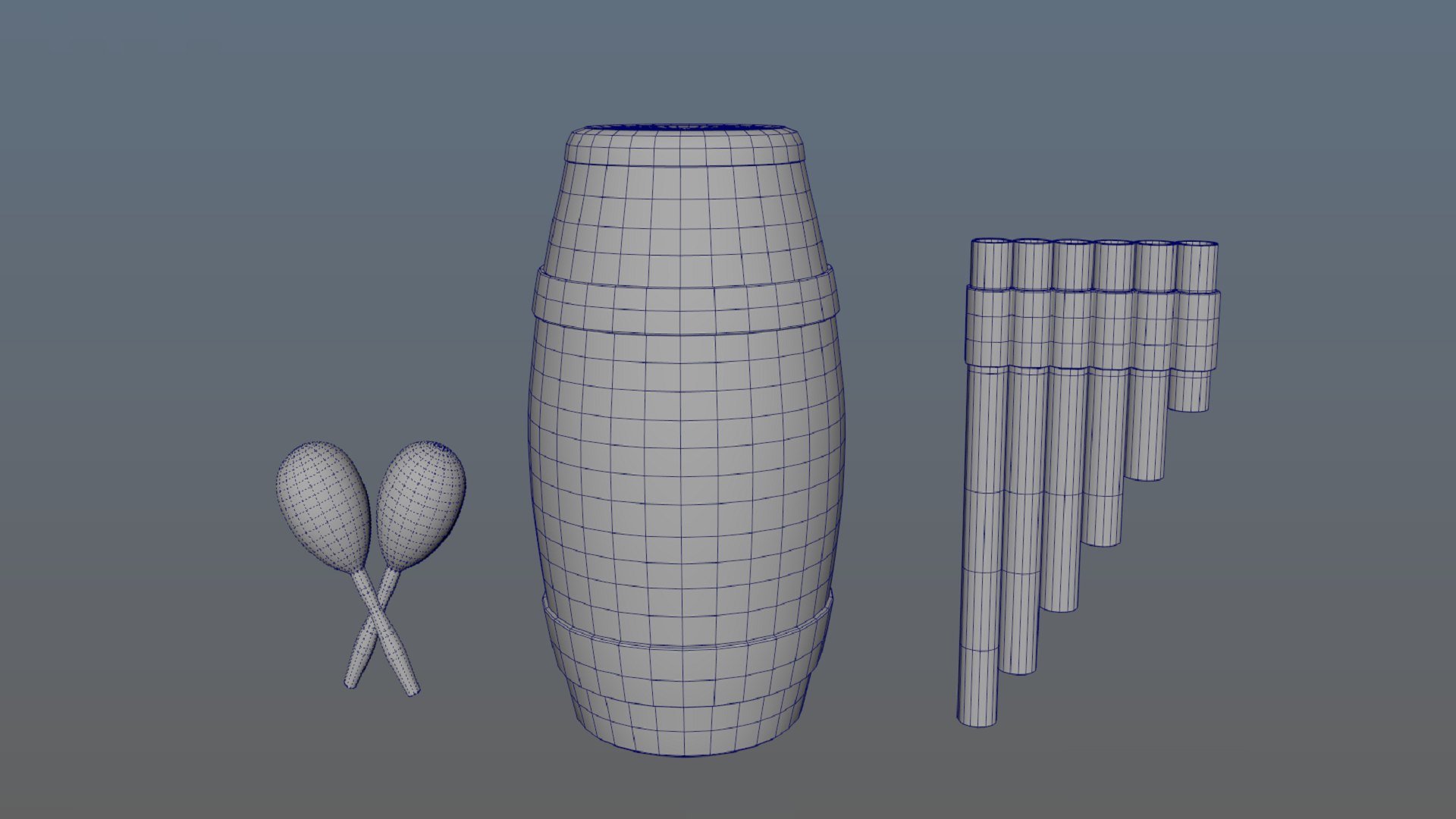 3D Musical Instruments PBR Game Ready 3D Model Low-poly - TurboSquid ...