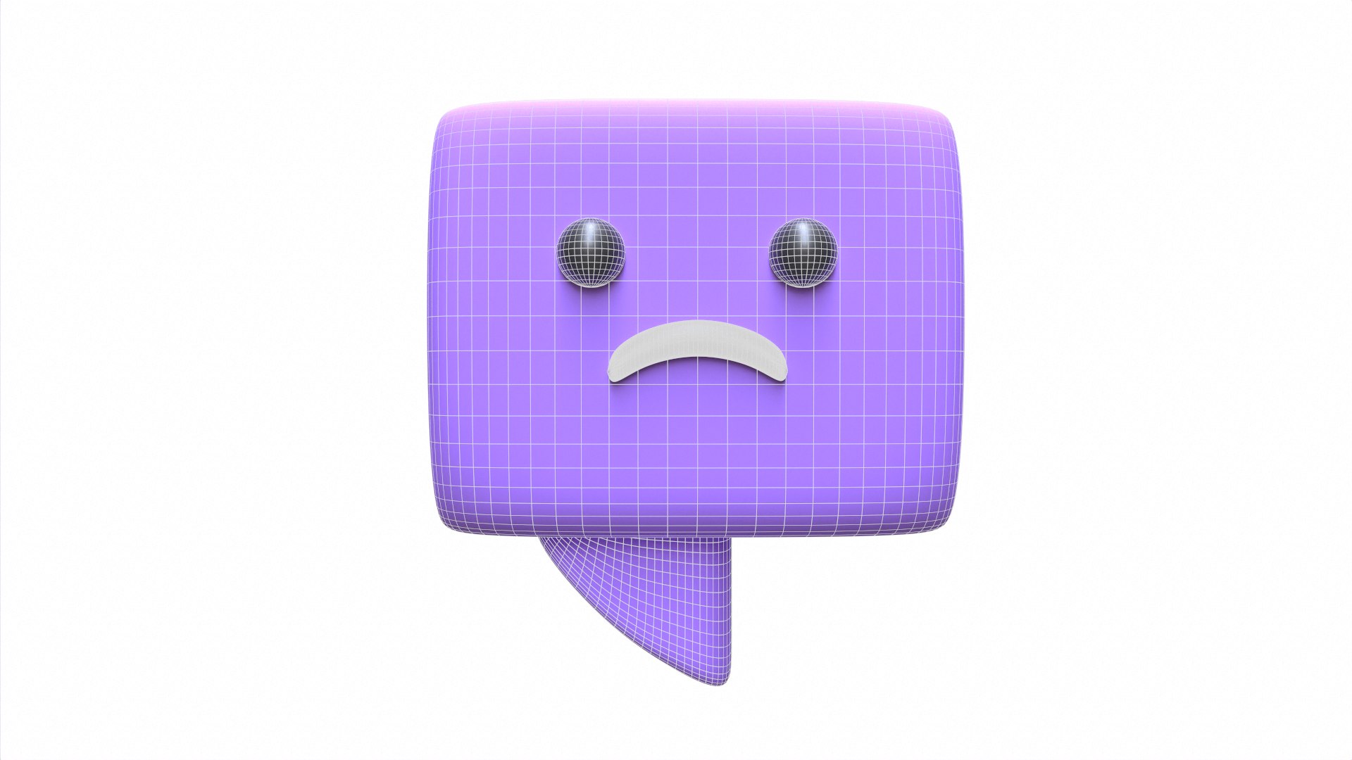Sad Emoji Message Box Model - TurboSquid 1879333
