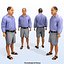 8 Pre-Animated 3d People Models-Casual v2