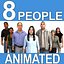 8 Pre-Animated 3d People Models-Casual v2